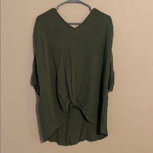 Green blouse!